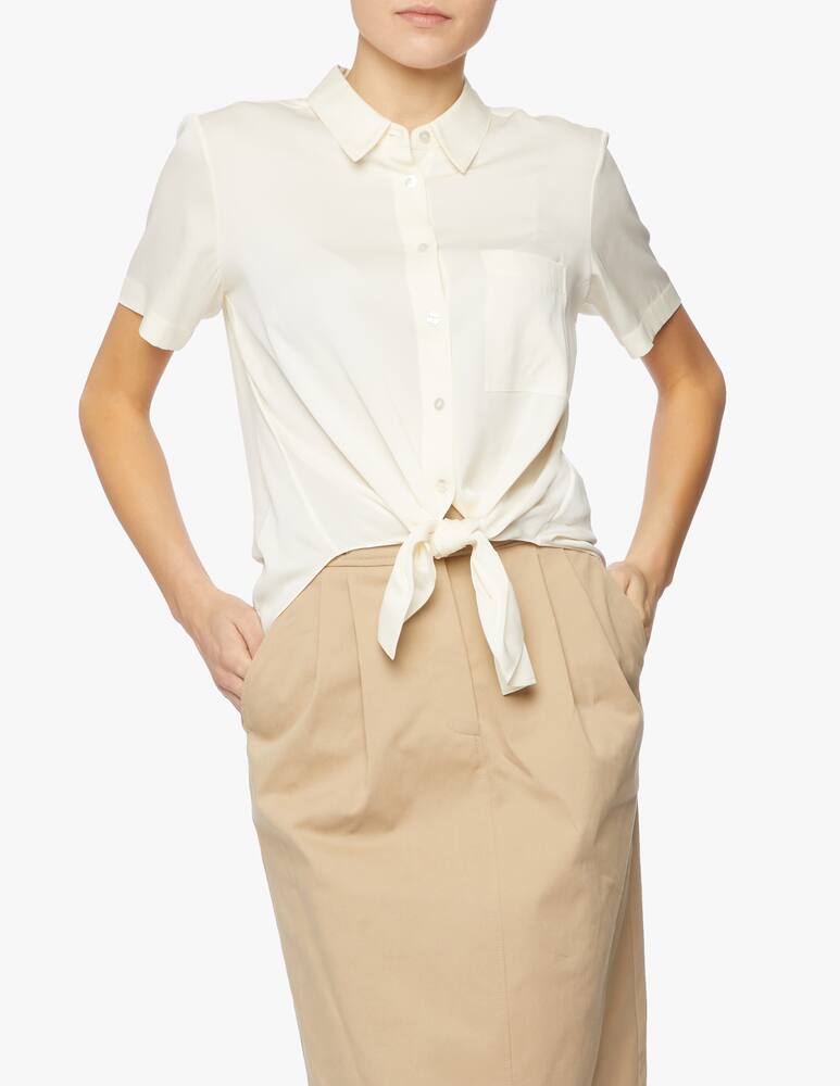 rinascente Theory Camicia a manica corta in seta