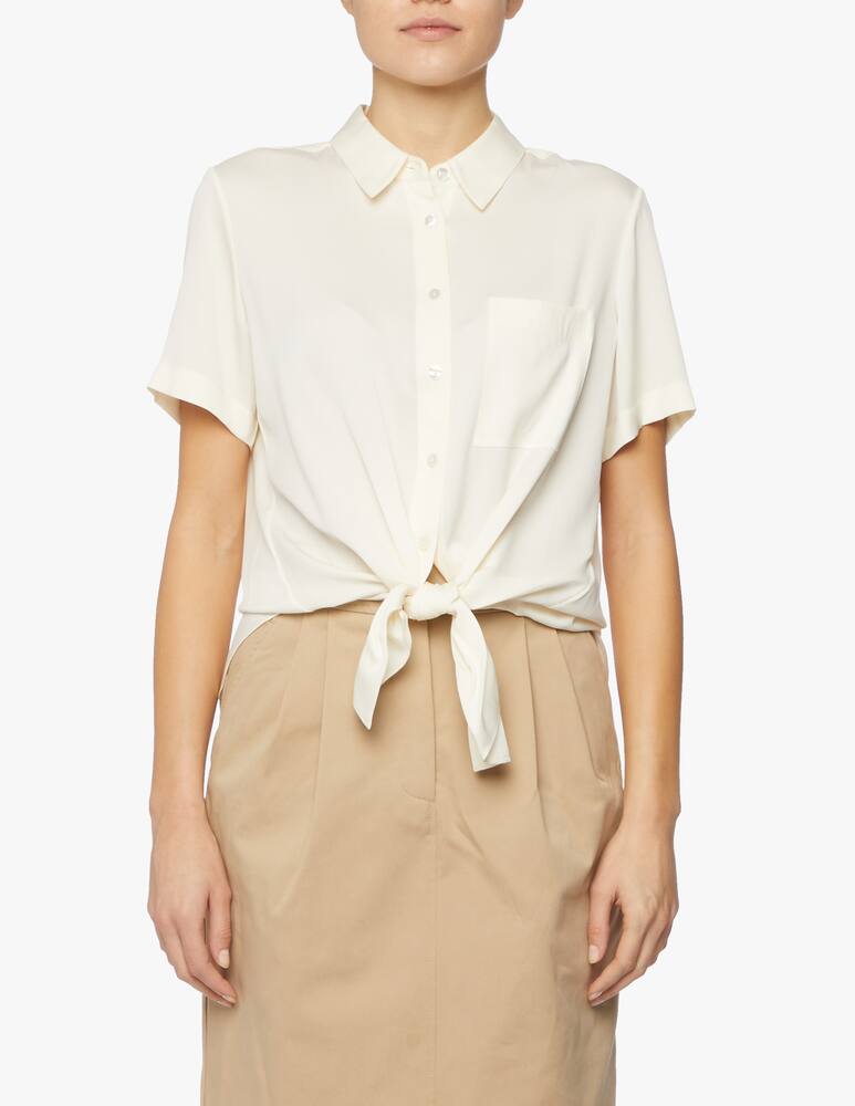 rinascente Theory Camicia a manica corta in seta