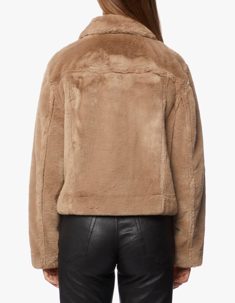 rinascente Theory Trucker Jacket in faux fur