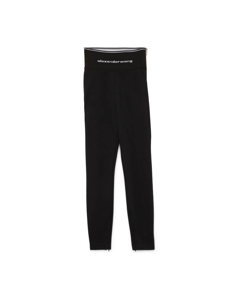 rinascente Alexander Wang Legging with zipper and logo
