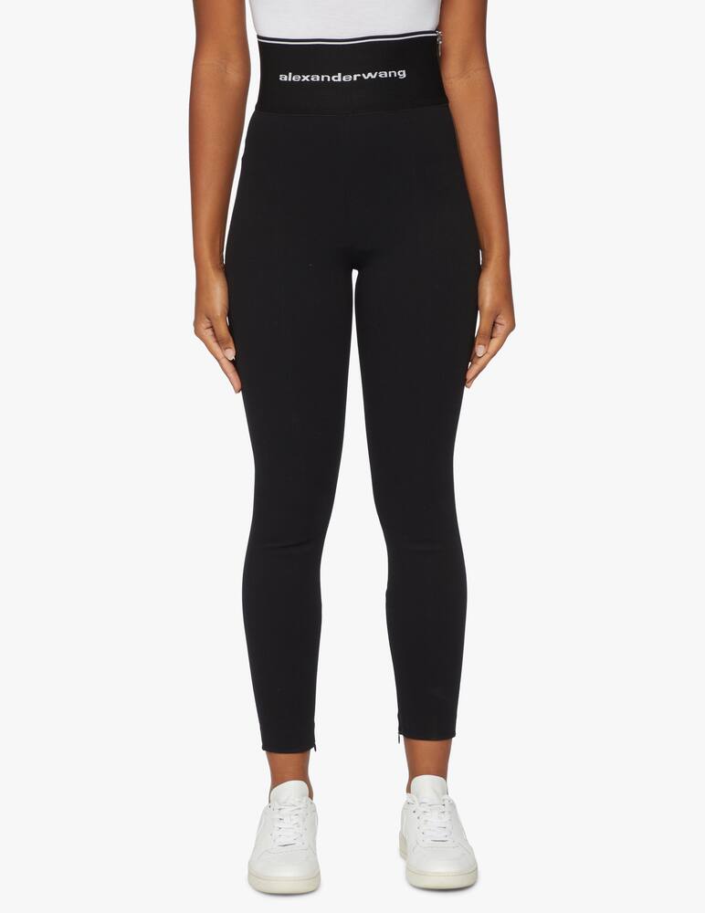 rinascente Alexander Wang Legging with zipper and logo