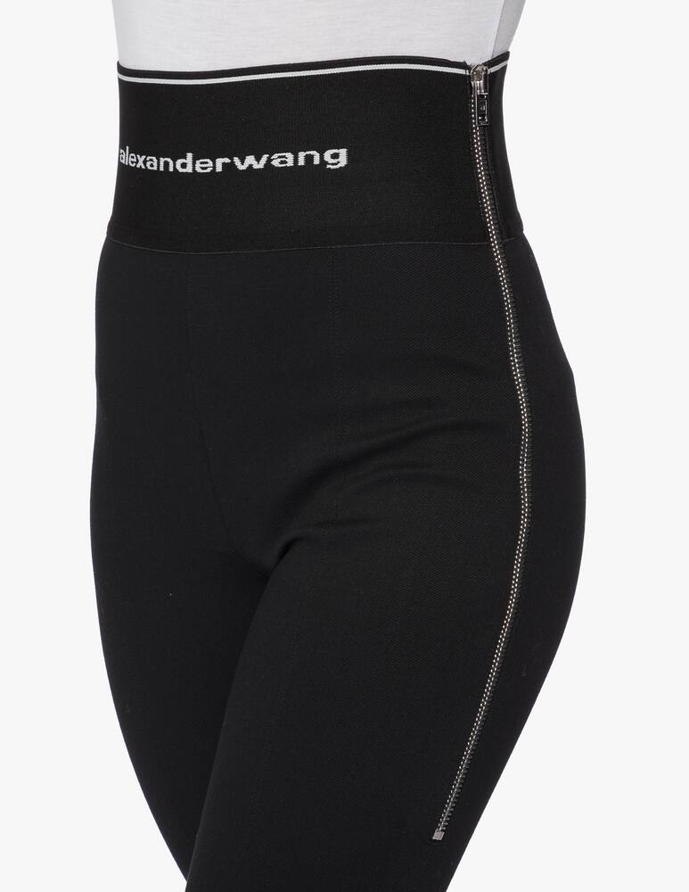 rinascente Alexander Wang Legging with zipper and logo