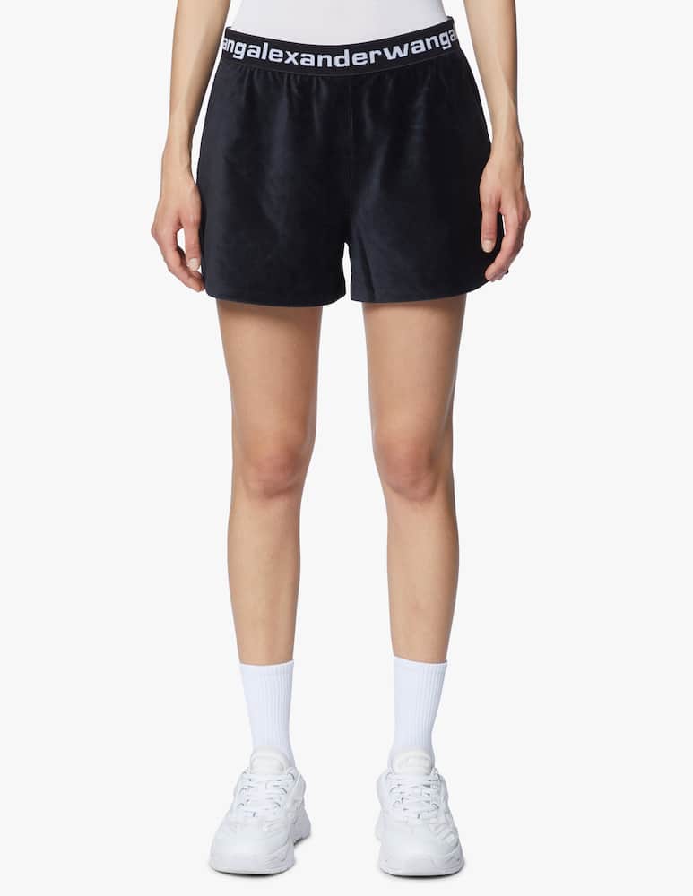 rinascente Alexander Wang Pantaloni corti in velluto - nero