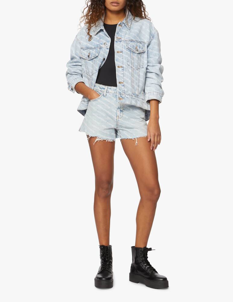 Alexander Wang Denim jacket allover logo - picture 2