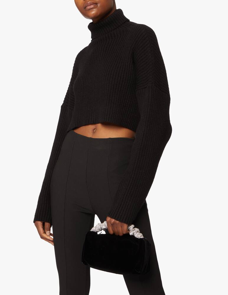 rinascente Alexander Wang Borsa mini Scrunchie crystal - Nero