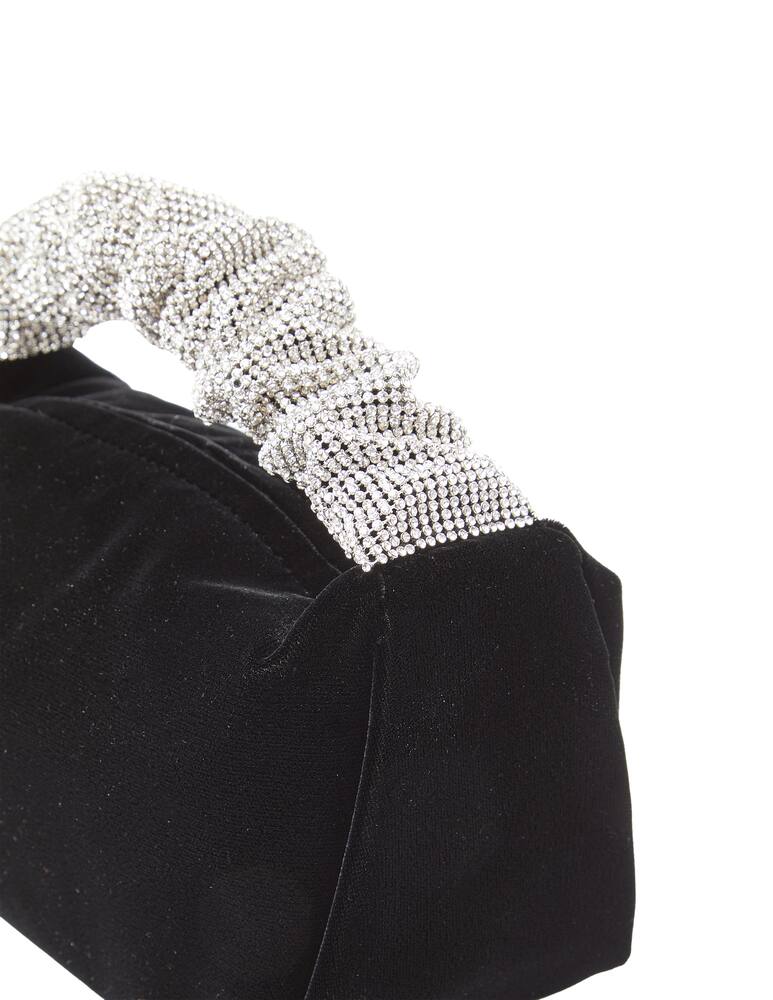 rinascente Alexander Wang Borsa mini Scrunchie crystal - Nero
