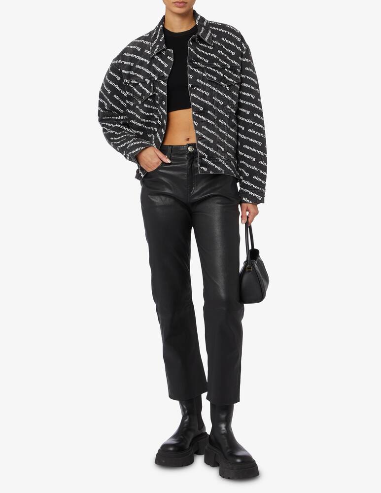 rinascente Alexander Wang Giacca di jeans con logo