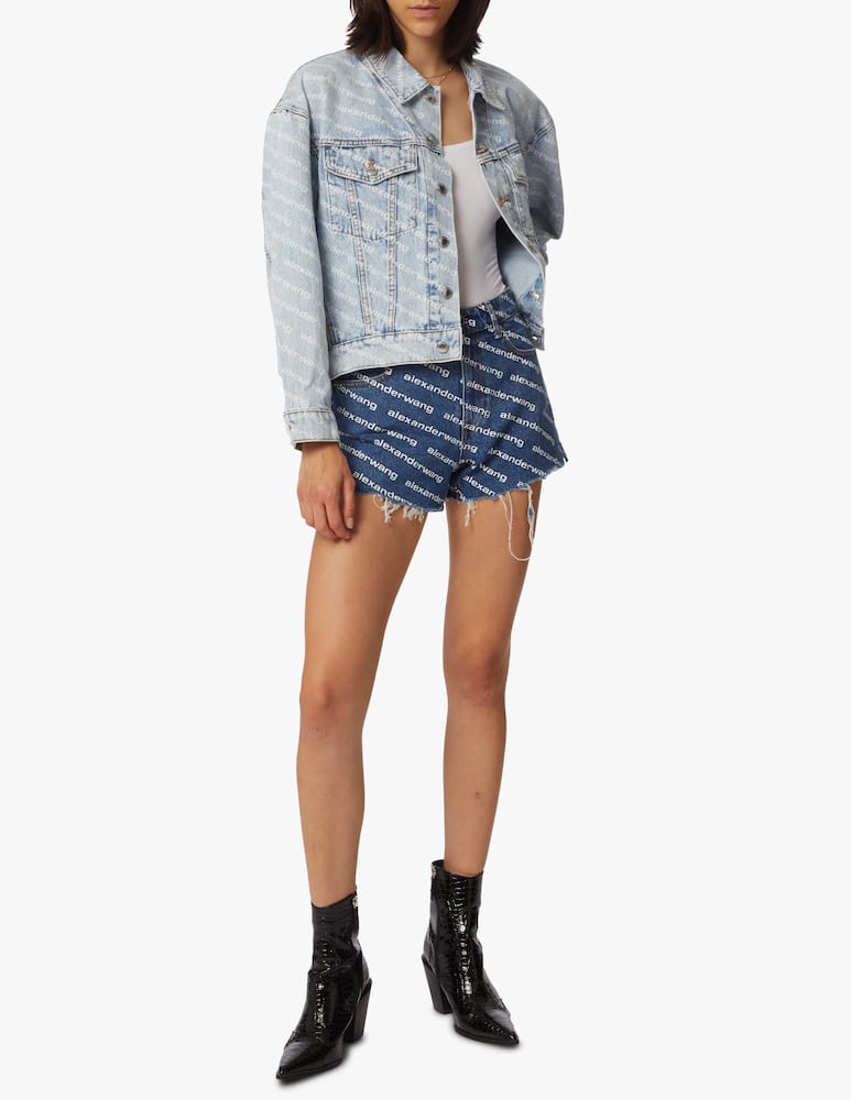 Alexander Wang Pantaloncini corti bite con logo - immagine 2 Alexander Wang Pantaloncini corti bite con logo - immagine 2