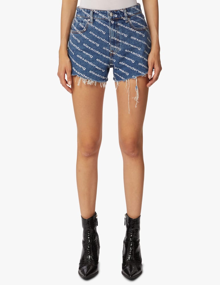 Alexander Wang Pantaloncini corti bite con logo - immagine 1 Alexander Wang Pantaloncini corti bite con logo - immagine 1