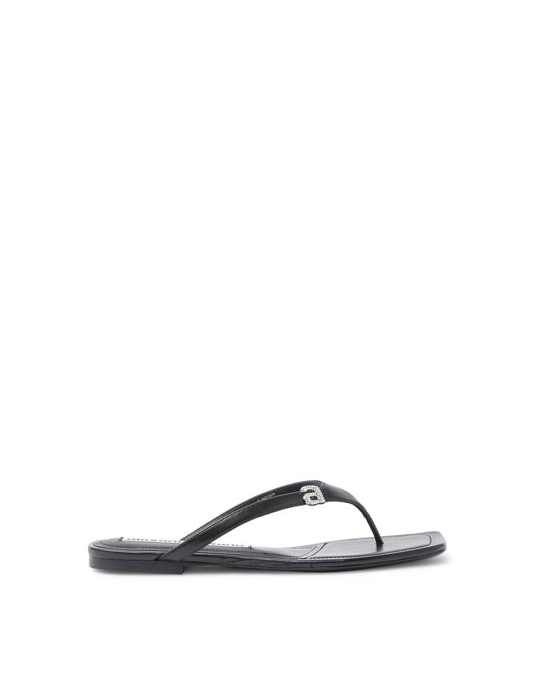 Alexander Wang Ivy flat thong slide - black - picture 1 Alexander Wang Ivy flat thong slide - black - picture 1