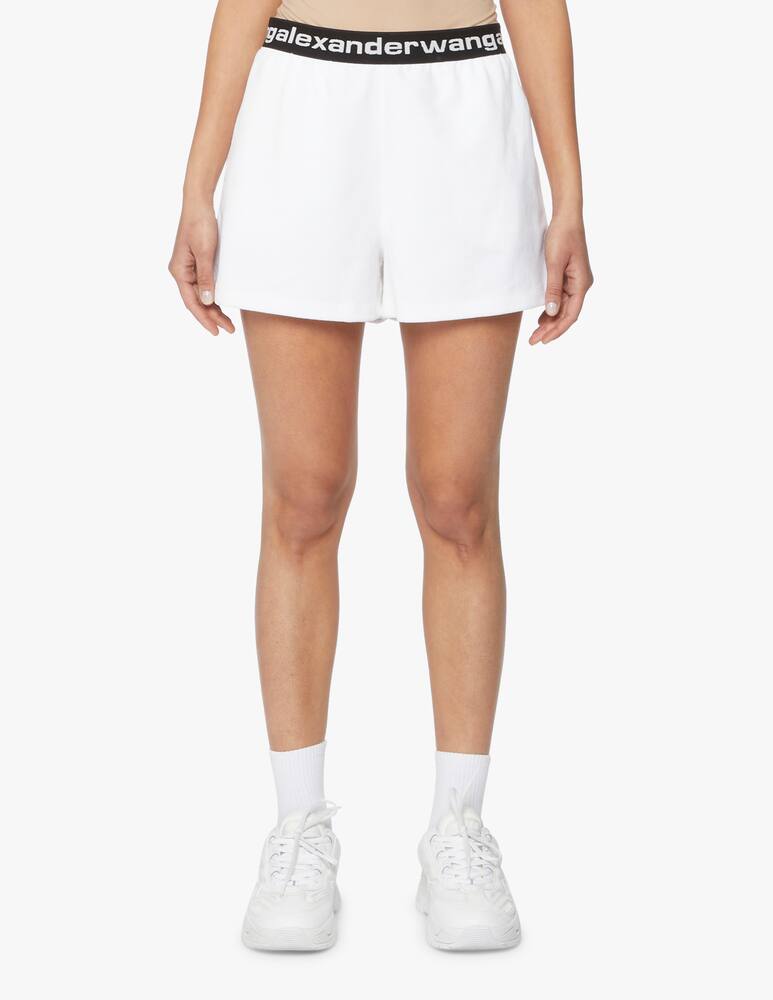 rinascente Alexander Wang Pantaloni corti con logo - bianco