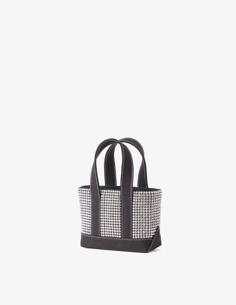 rinascente Alexander Wang Borsa shopper mini crystal Cruiser - Nero