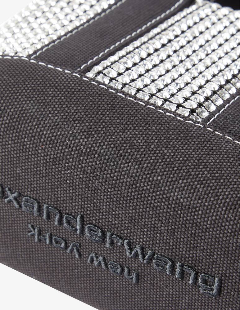 rinascente Alexander Wang Borsa shopper mini crystal Cruiser - Nero