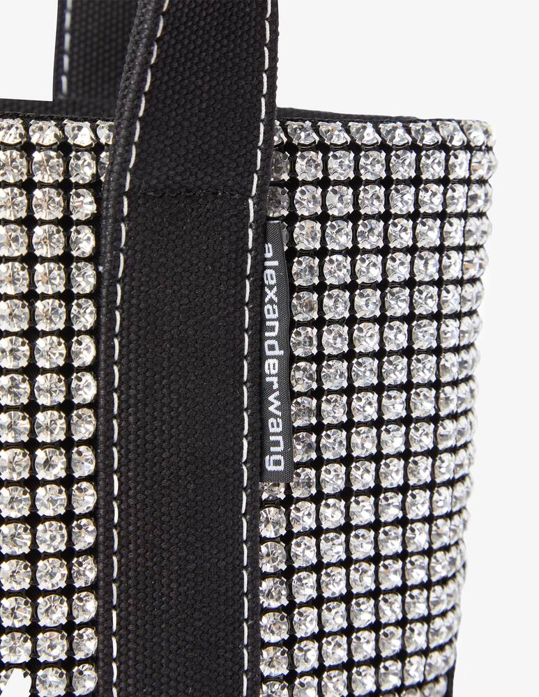 rinascente Alexander Wang Borsa shopper mini crystal Cruiser - Nero