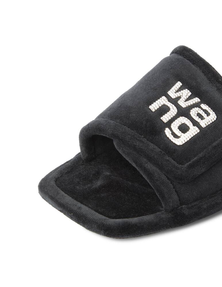 rinascente Alexander Wang Logo padded slides