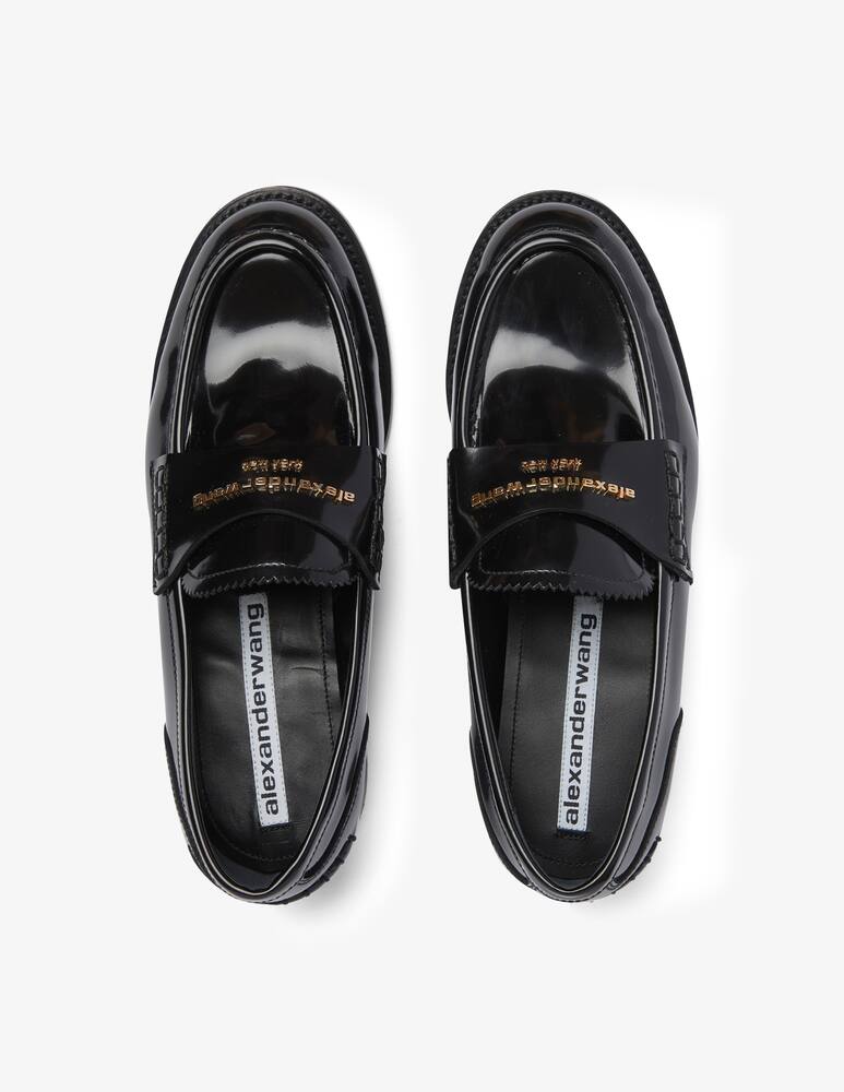 rinascente Alexander Wang Carter logo loafer - Black