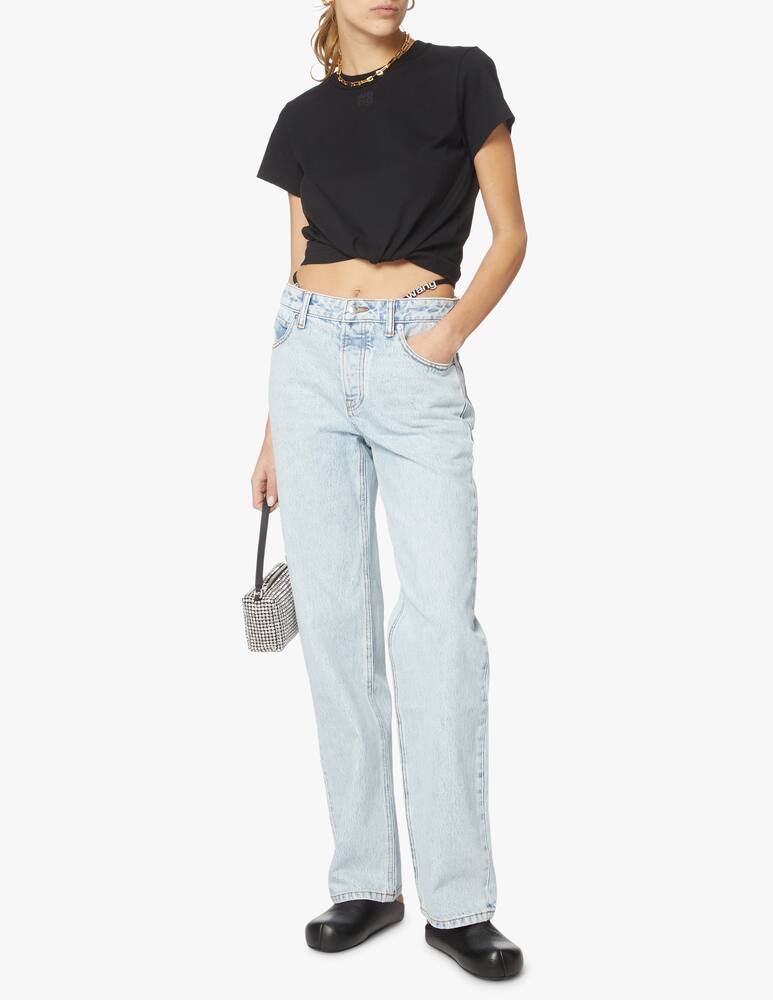 Alexander Wang T-shirt with embossed logo - black - picture 2 Alexander Wang T-shirt with embossed logo - black - picture 2