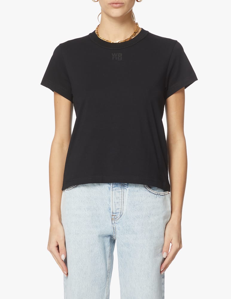 Alexander Wang T-shirt with embossed logo - black - picture 1 Alexander Wang T-shirt with embossed logo - black - picture 1