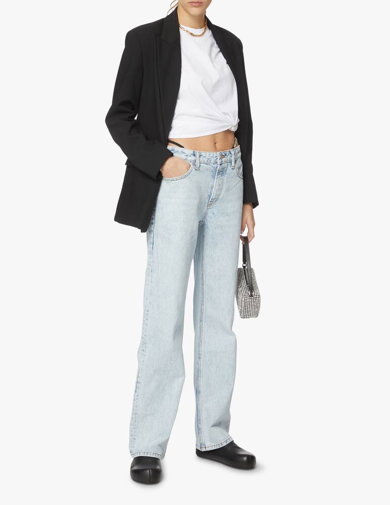 rinascente Alexander Wang T-shirt with embossed logo - white