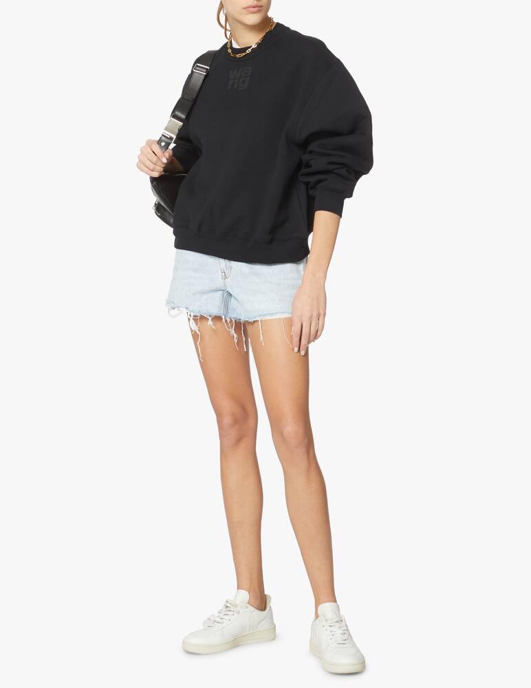 rinascente Alexander Wang Felpa con logo in rilievo - nero