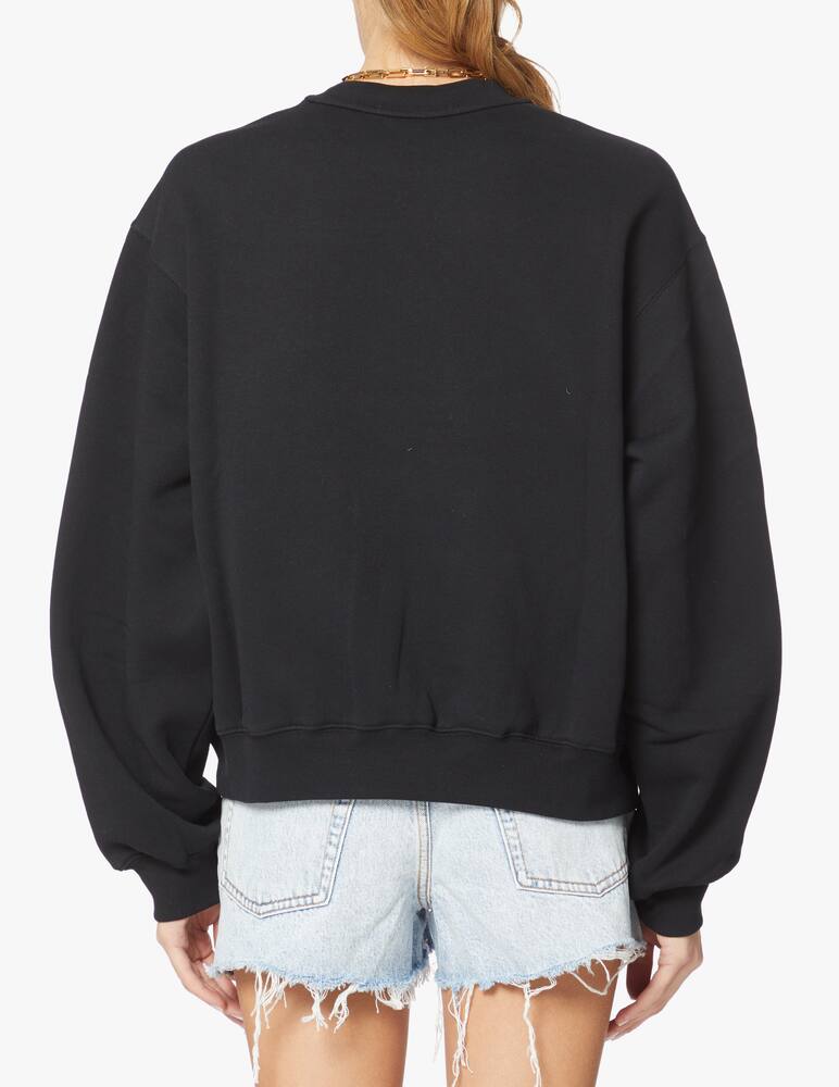 rinascente Alexander Wang Felpa con logo in rilievo - nero