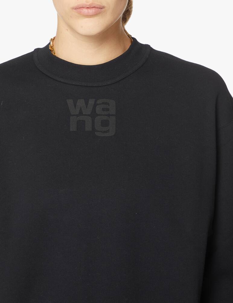 rinascente Alexander Wang Felpa con logo in rilievo - nero