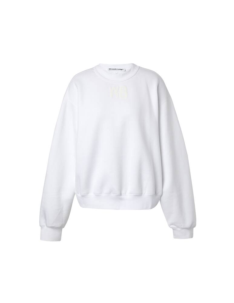 rinascente Alexander Wang Sweatshirt with embossed logo - white