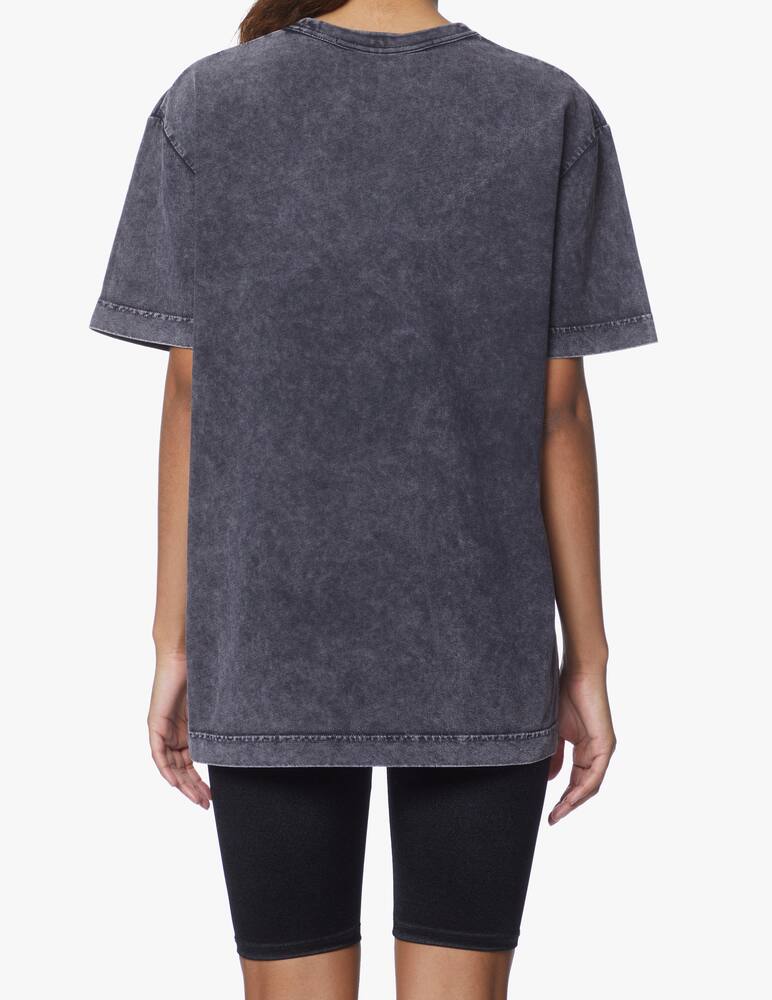 rinascente Alexander Wang T-shirt with acid wash and embossed logo - grey