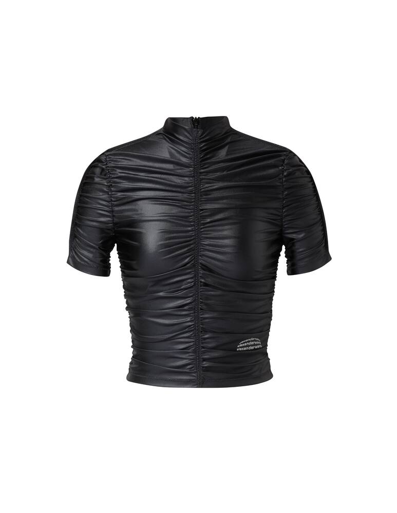 rinascente Alexander Wang Spandex top with ruffles - black