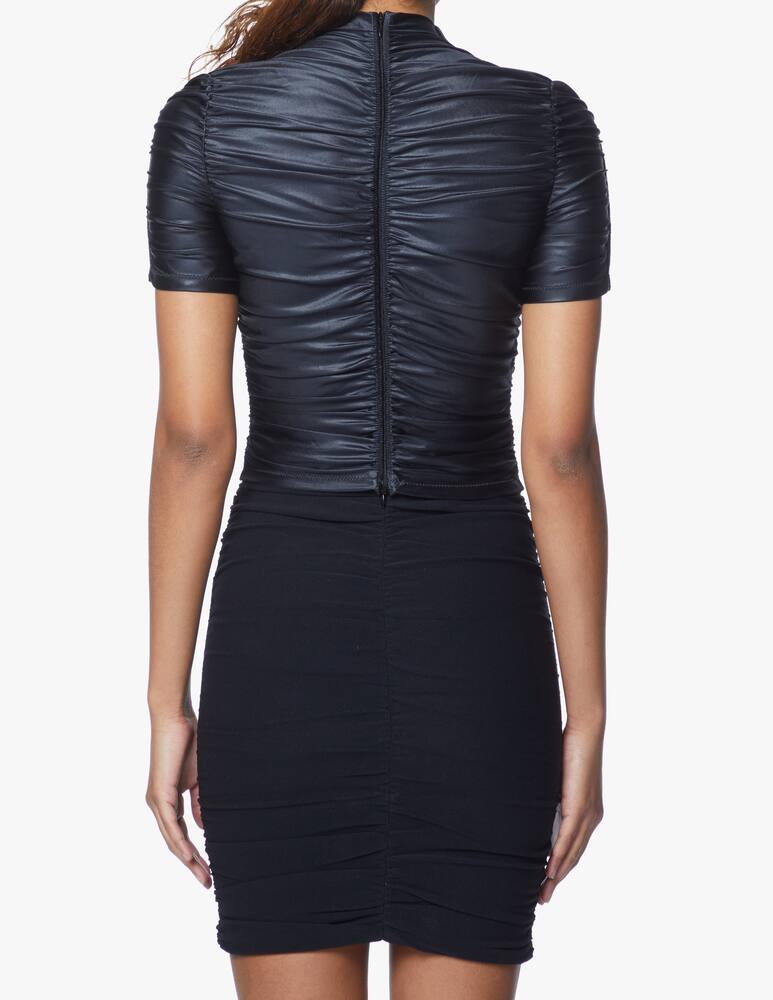 rinascente Alexander Wang Spandex top with ruffles - black
