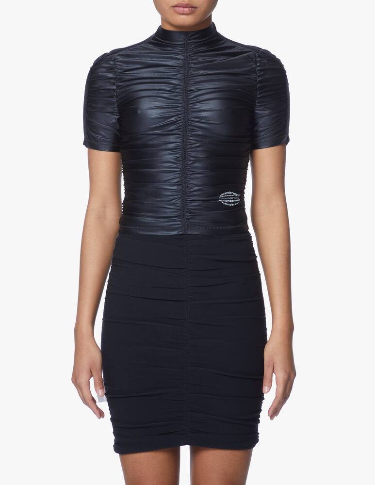 rinascente Alexander Wang Spandex top with ruffles - black