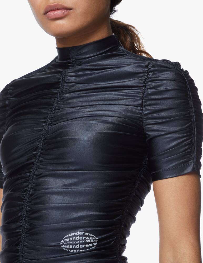 rinascente Alexander Wang Spandex top with ruffles - black