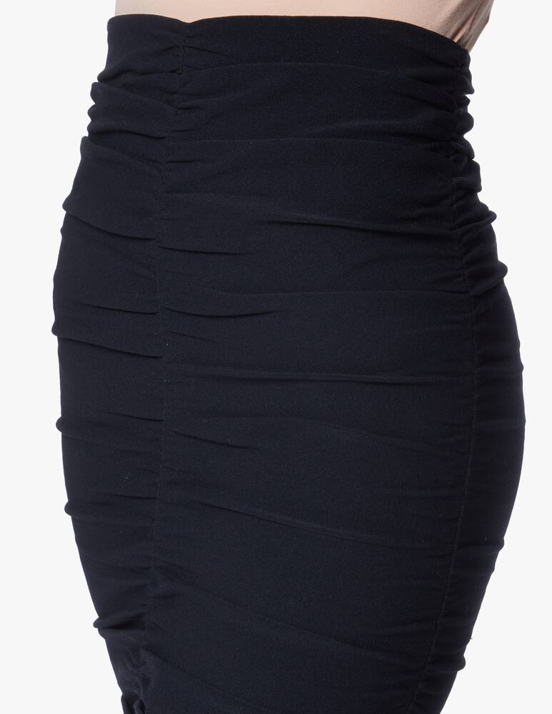 rinascente Alexander Wang Stretch nylon mini skirt with ruffles - black