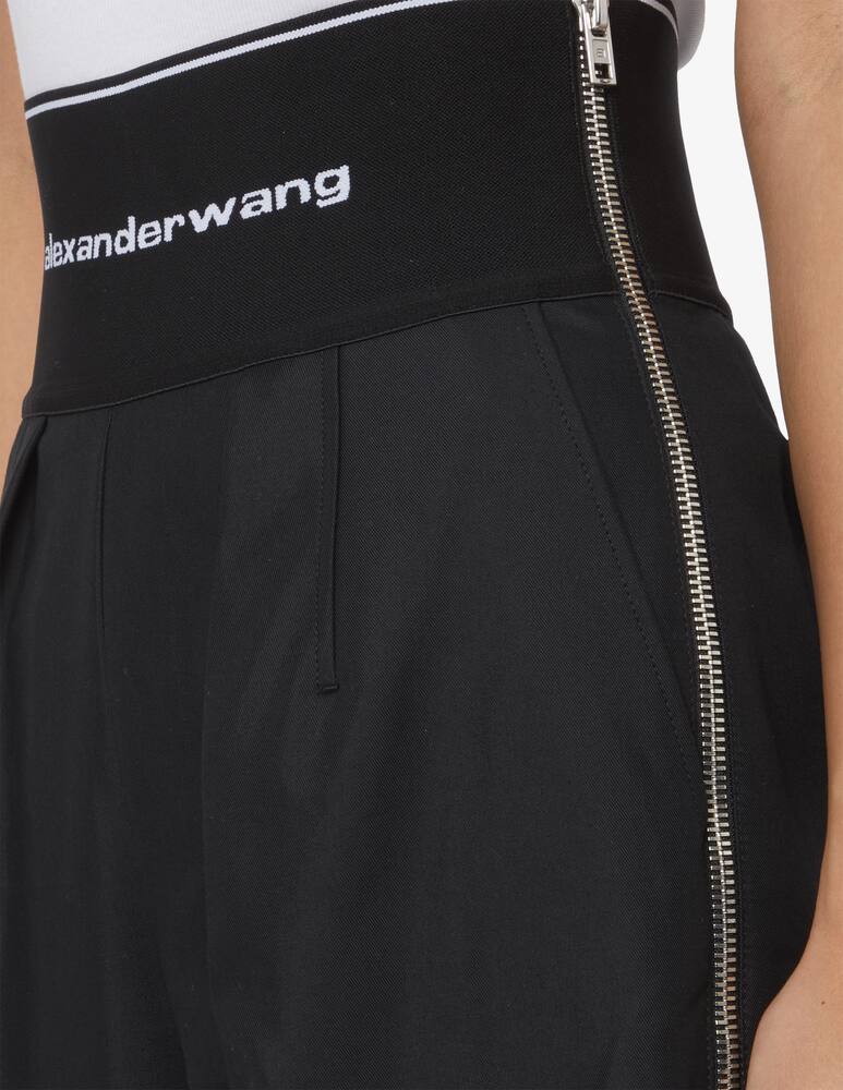 rinascente Alexander Wang Pantaloni carrot fit con logo