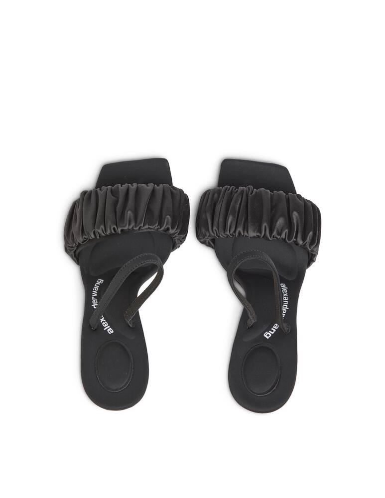 rinascente Alexander Wang Julie scrunchie sandals - black