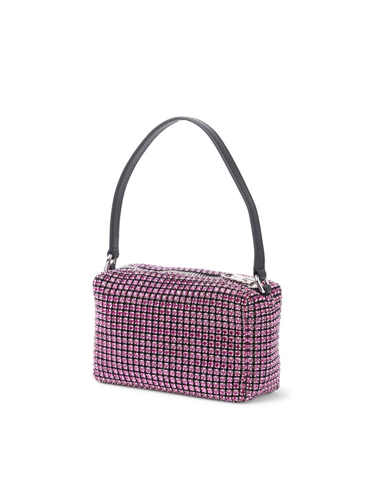 rinascente Alexander Wang Heiress crystal medium handbag - pink