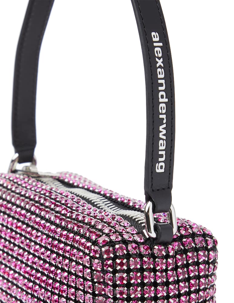 rinascente Alexander Wang Heiress crystal medium handbag - pink