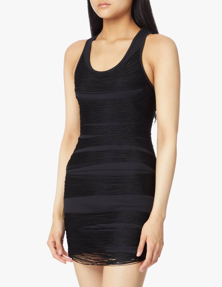 rinascente Alexander Wang Vestito a canotta con frange - nero