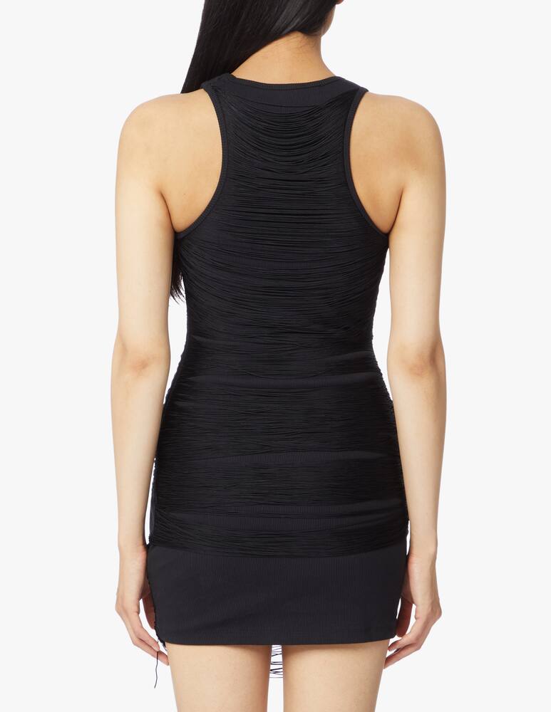 rinascente Alexander Wang Vestito a canotta con frange - nero