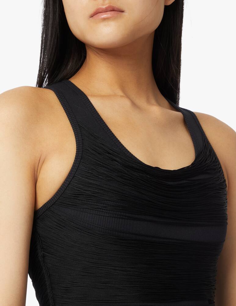 rinascente Alexander Wang Vestito a canotta con frange - nero