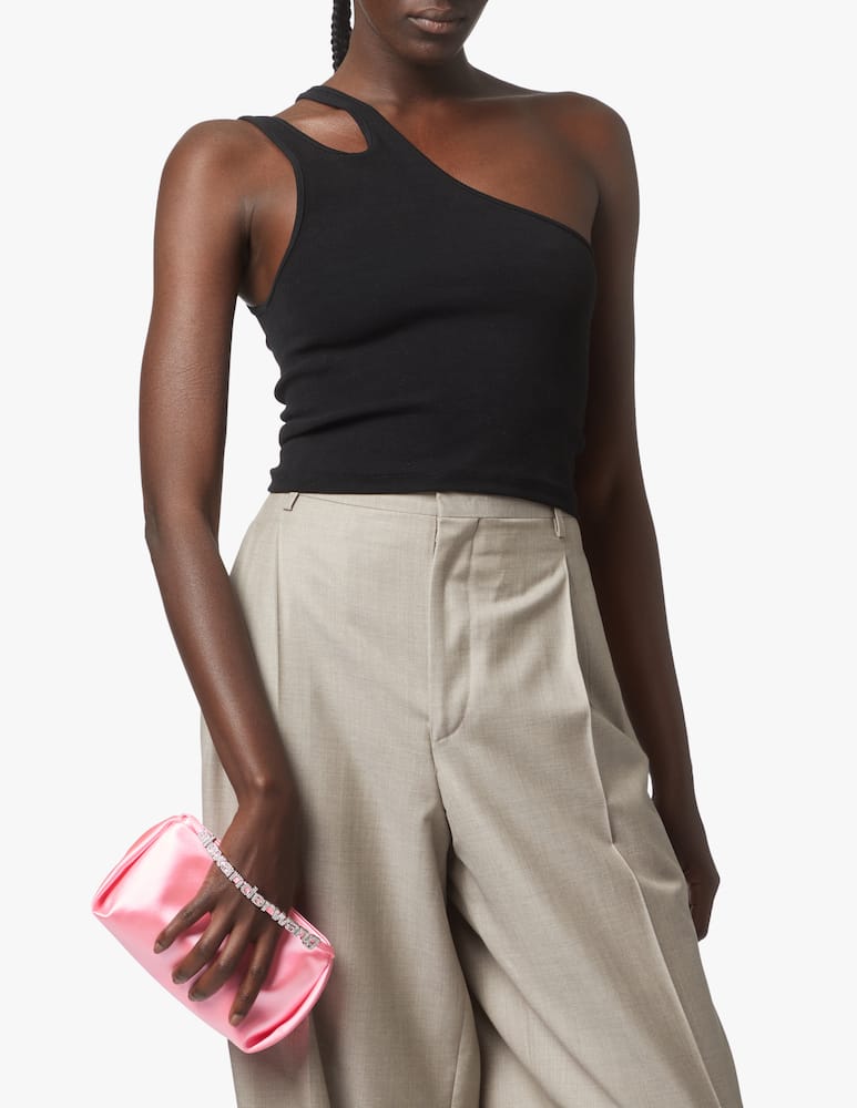 rinascente Alexander Wang Micro borsa con cristalli Marquess - rosa