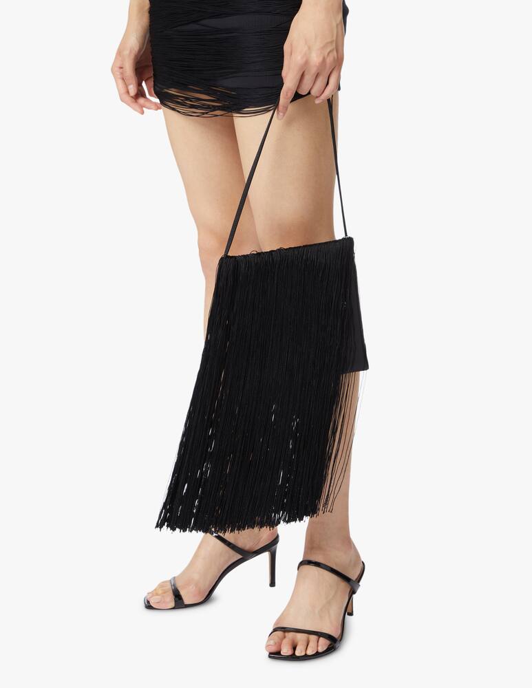 rinascente Alexander Wang Borsa a spalla con frange - nero