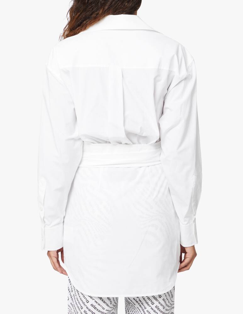 rinascente Alexander Wang Abito a camicia mini - bianco