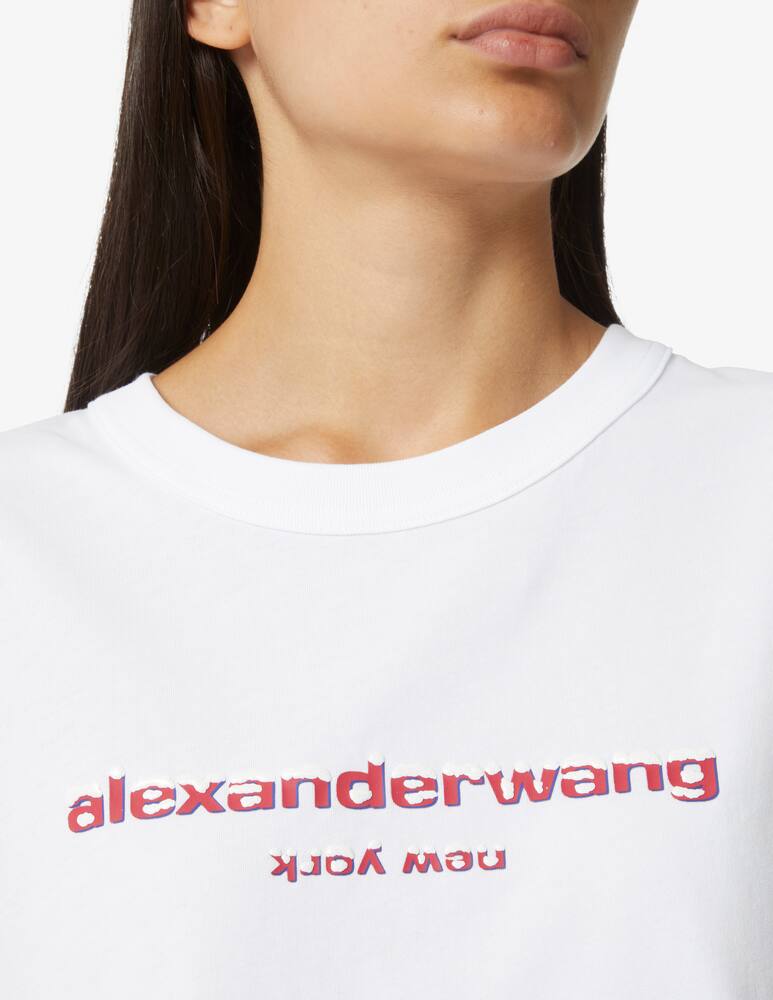 rinascente Alexander Wang T-shirt logo a sbuffo - Bianco