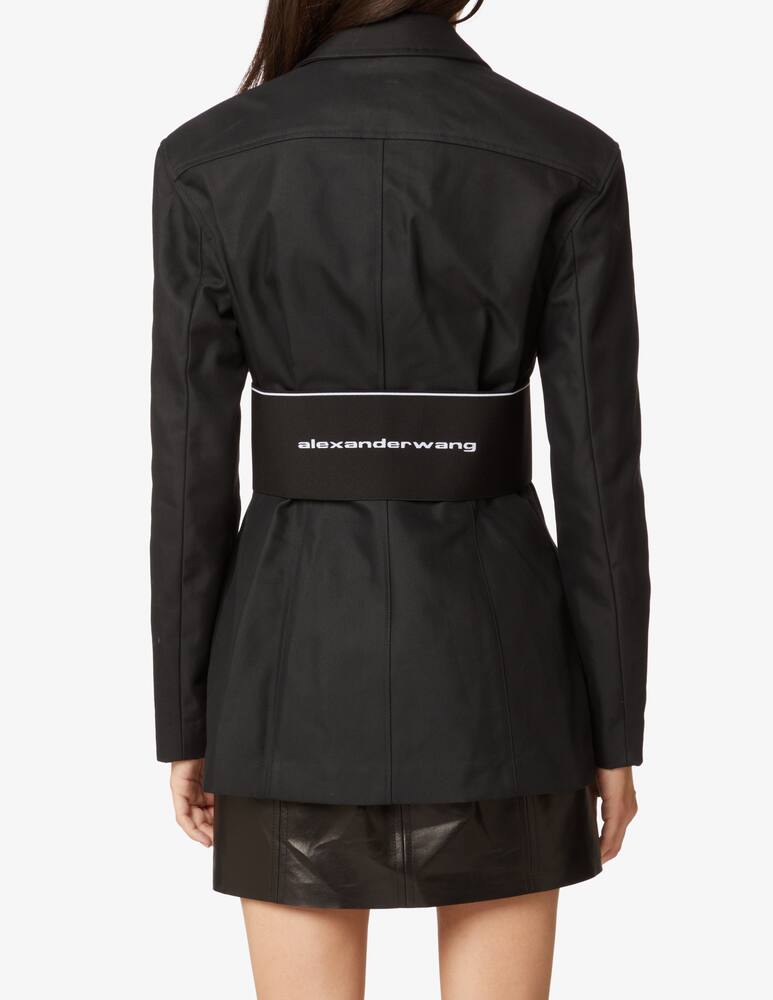 rinascente Alexander Wang Blazer elastic logo on the back - Black