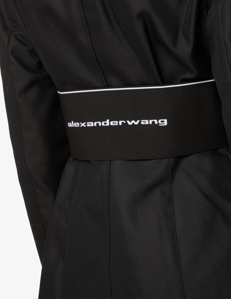 rinascente Alexander Wang Blazer elastic logo on the back - Black