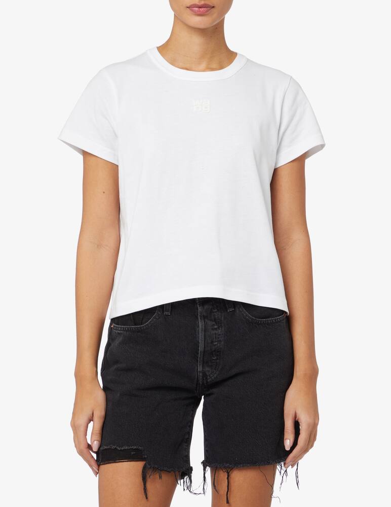 rinascente Alexander Wang T-shirt with logo fit essential - White