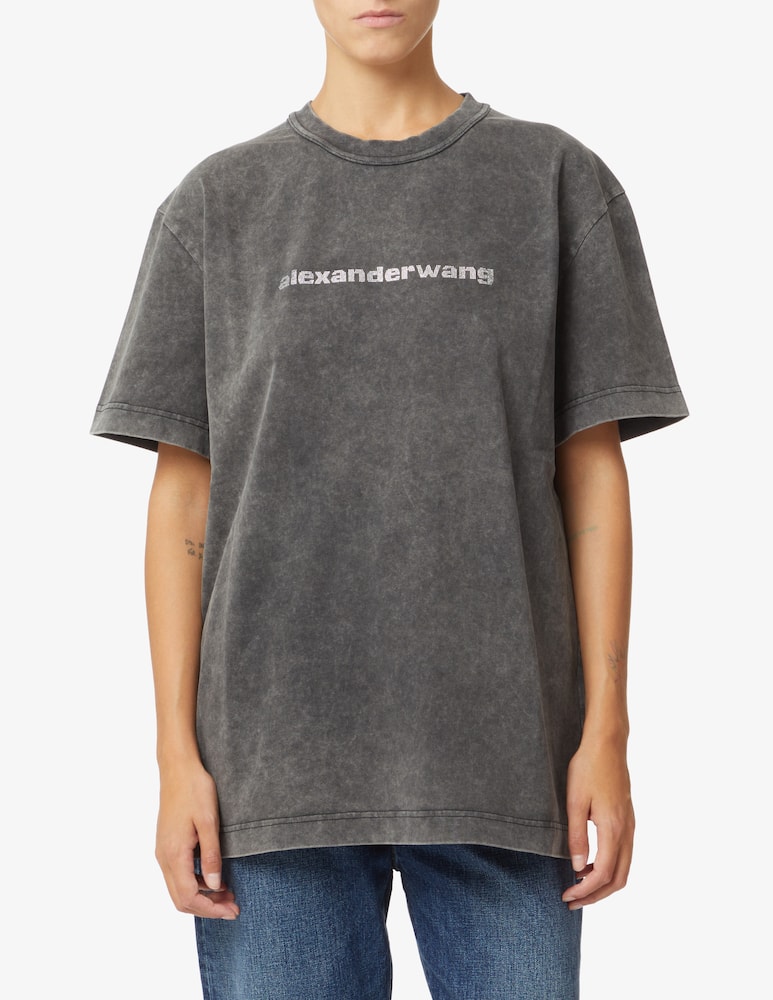rinascente Alexander Wang T-shirt over with logo - Grey
