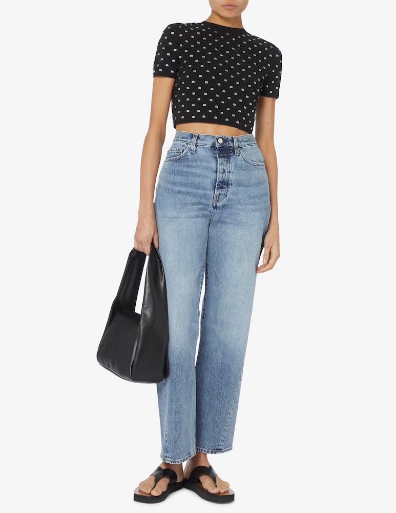 rinascente Alexander Wang T-shirt Crystal Logo - Nero