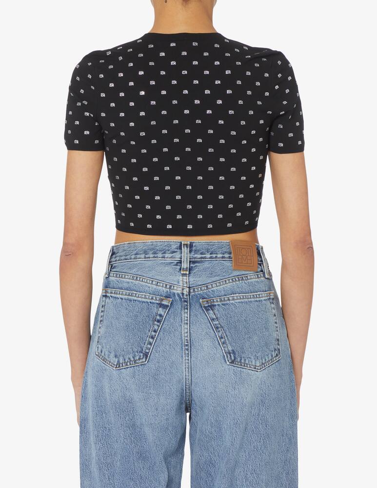 rinascente Alexander Wang T-shirt Crystal Logo - Nero